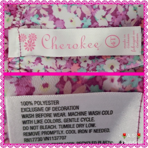 Cherokee Floral Sundress Kids / Girl 4T Dress - Picture 5 of 8